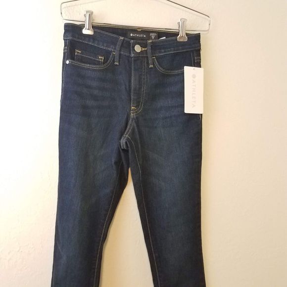 Athleta Women's 0 Sculptek Ultra Skinny Midnight Jean Ultra Darkwash 511195 NWT - Picture 3 of 9